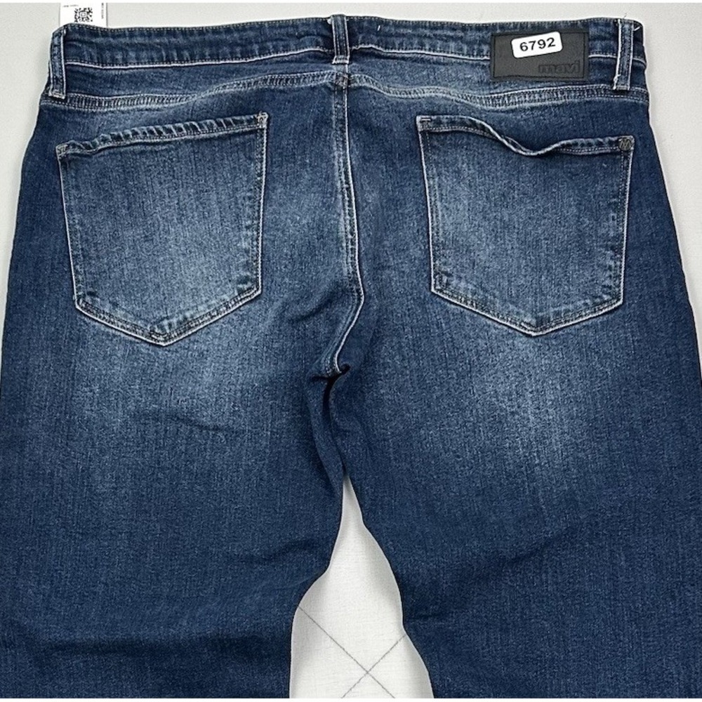 Mavi Jake Slim Leg Jeans Mens 36x32 Blue Indigo Dark Wash Cotton Stretch Denim